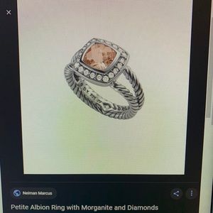 David Yurman Albion Morganite Petite Ring
